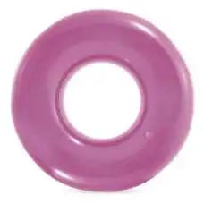 Intex 59260-violet, надувной круг прозрачный Фиолетовый. 76см, от 8л