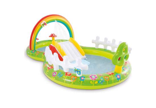 Intex 57154, детский надувной центр бассейн с горкой Мой Сад