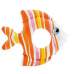 Intex 59223-orange, надувной круг Тропическая Рыбка, Оранжевая. 83x81см, 3-6л