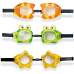 Intex 55603-green, детские очки для плавания, Обитатели моря. Лягушки, 3-8 лет