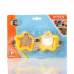 Intex 55603-yellow, детские очки для плавания, Обитатели моря. Звездочки, 3-8 лет
