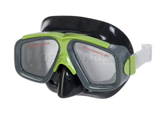 Intex 55975-green, маска для плавания, серо-зеленая