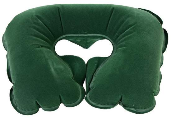 Bestway 67006-green, надувная подушка, подголовник 37 x 24 x 10 см. Зеленая