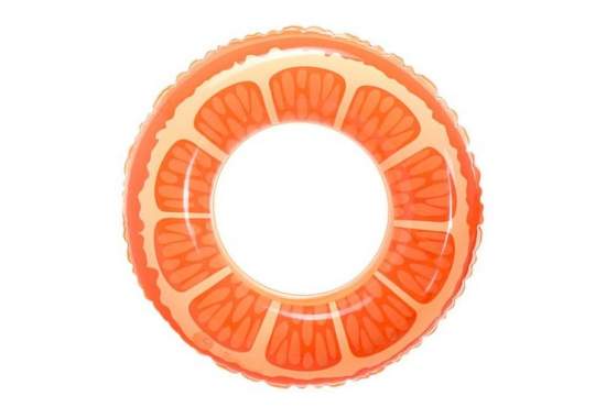SYNERGY 25546-orange, надувной круг Апельсин, 80 см