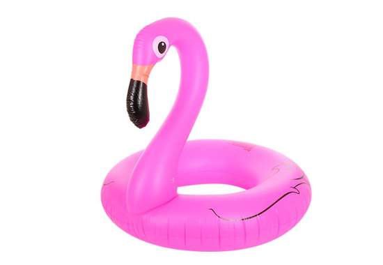 SYNERGY 25654, надувной круг Розовый Фламинго, 120 см