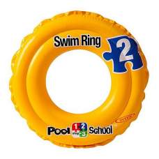 Intex 58231, надувний круг 2-х камерний SWIM RING, 51 см