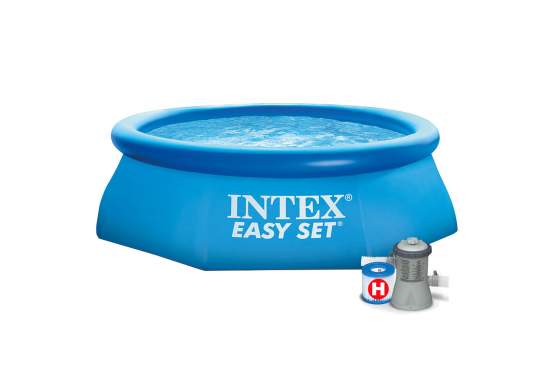 Intex 28112, надувной бассейн 244 x 76 см Easy Set с фильтром