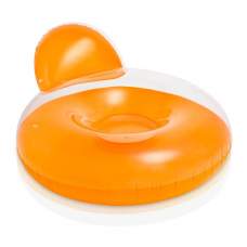 Intex 58889-orange, пляжное кресло-круг, 122см