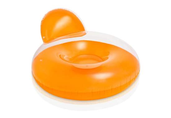 Intex 58889-orange, пляжное кресло-круг, 122см