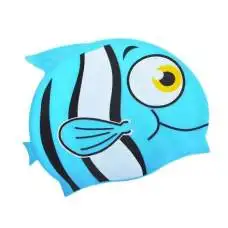 Bestway 26025, шапочка для плавания. Рыбка, от 3 лет. Голубая