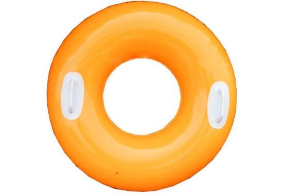 Intex 59258-orange, надувной круг с ручками, 76см от 8л