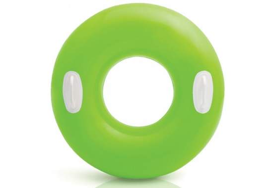 Intex 59258-green, надувной круг Зеленый. 76см, от 8л
