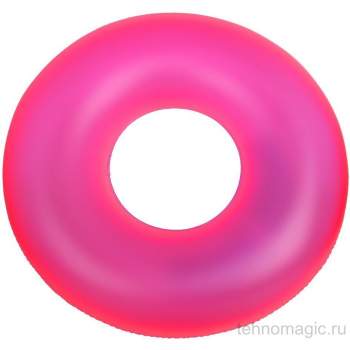 Intex 59262-pink, надувний круг неоновий. Рожевий. 91см, від 9р