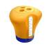 Kokido K619BU-orange, плавающий поплавок-дозатор для химии с термометром, 2 в 1