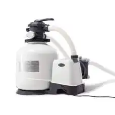 Intex 26676, песочный насос-фильтр-хлоргенератор QX2100, 6000 л/ч, 7 г/ч для бассейнов до 32200л