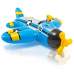 Intex 57537-blue, надувной плотик Самолетик 132x130 см