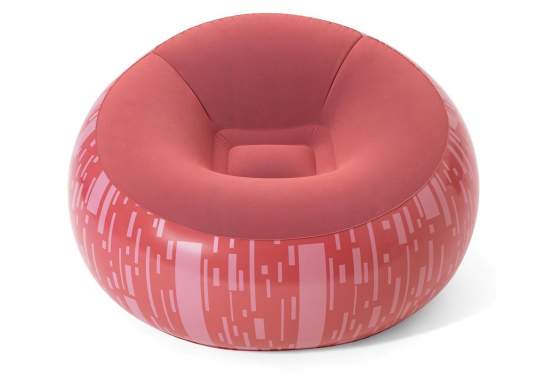 Bestway 75052-red, надувне крісло 112 x 66 см, червоне