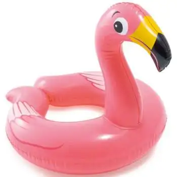 Intex 59220-flamingo, надувний круг Фламінго, 76x55см 3-6л