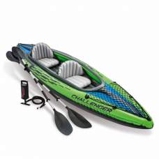 Intex 68306, надувная лодка-байдарка Challenger K2 Kayak, двухместная