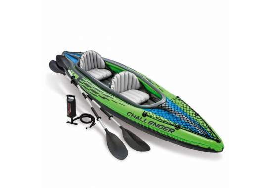 Intex 68306, надувная лодка-байдарка Challenger K2 Kayak, двухместная