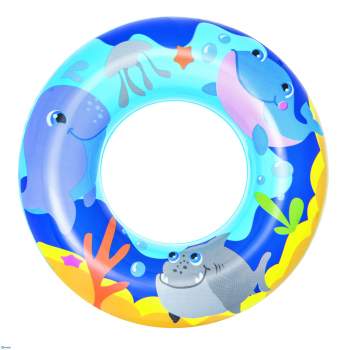 Bestway 36113-blue, надувной круг Морские приключения, 51 см. Голубой