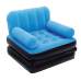Bestway 67277-blue, надувне крісло 191 x 97 x 64 см розкладне, блакитне
