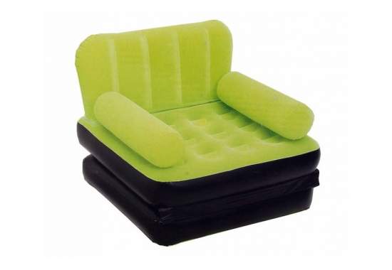 Bestway 67277-green, надувне крісло 191 x 97 x 64 см розкладне, зелене