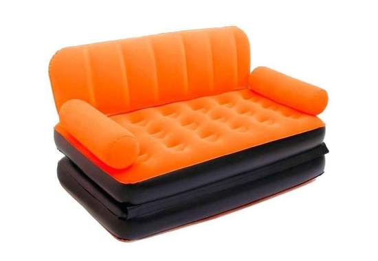 Bestway 67356-orange, надувний диван трансформер 188 x 152 x 64 см помаранчевий