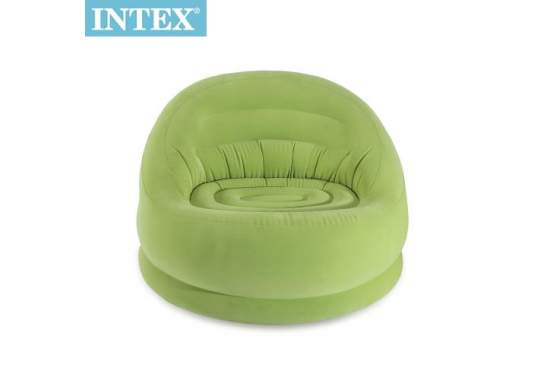 Intex 68577-green, надувное кресло, зеленое 112 x 104 x 79 см