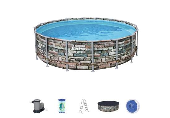 Bestway 56966, каркасний басейн 488 x 122 см Frame Pools