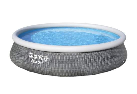 Bestway 57376, надувной бассейн Fast Set 396x84 см с фильтр-насосом