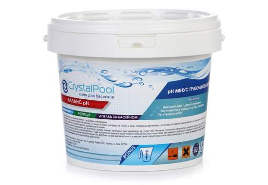 Crystal Pool 1105, pH Minus. Гранули, 5кг
