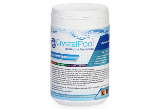 Crystal Pool 2501, MultiTab 4-in-1 Small. Мультитаб. Маленькие таблетки (хлор, альгицид, коагулянт, рН), 1кг