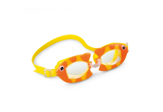 Intex 55603-orange, дитячі окуляри для плавання, мешканці моря. Рибка
