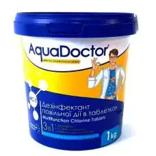 AquaDoctor MCT-1, Мультитаб. (хлор, альгицид, коагулянт), 1кг AquaDoctor MCT-1, Мультитаб. (хлор, альгицид, коагулянт), 1кг