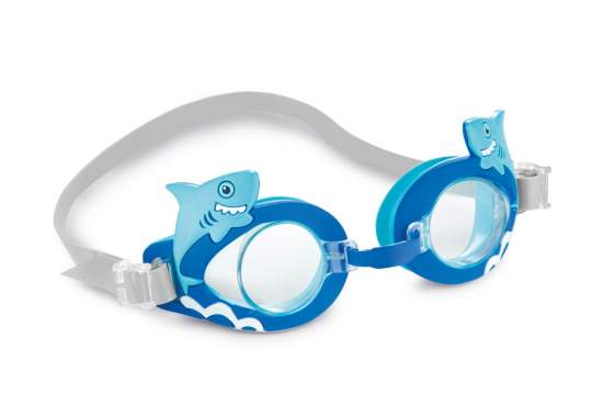 Intex 55610-shark, детские очки для плавания, 3-8 лет, Акула