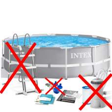 Intex 26718-0 New, каркасний басейн 366 x 122 см Prism Frame Pool (без насос-фільтра, без драбини)