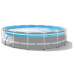 Intex 26722, каркасный бассейн 427 x 107 см Prism Frame ClearView Pool с панорамным окном