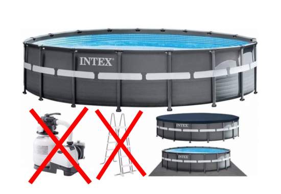 Intex 26330-0 New, каркасний басейн 549 x 132 см ULTRA x TR ™ FRAME POOL (без насос-фільтра, без драбини)