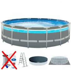 Intex 26722-1 New, каркасний басейн 427 x 107 см Prism Frame ClearView Pool з панорамним вікном (без насос-фільтра)