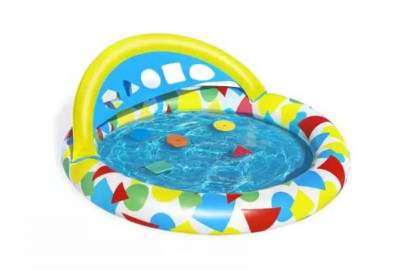 Bestway 52378, надувной детский бассейн 120x117x46см, в комплекте 5 игрушек