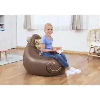 Bestway 75116-monkey, надувне крісло 72 x 72 x 64 см, Мавпа