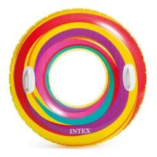 Intex 59256-whirl-yellow, надувной круг. Желтый вихрь. 91см, от 9л