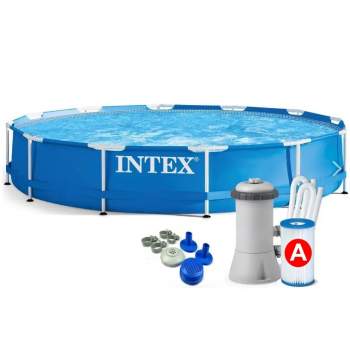 Intex 28212, каркасный бассейн 366 x 76 см Metal Frame Pool