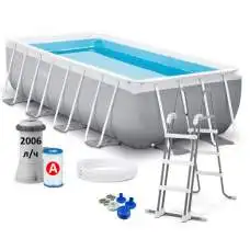 Intex 26790, каркасный бассейн 400 x 200 x 122 см Prism Frame Rectangular Pool Intex 26790, каркасный бассейн 400 x 200 x 122 см Prism Frame Rectangular Pool