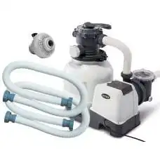 Intex 26646, песочный фильтр-насос SX2100, 6000 л/ч для бассейнов до 32700л