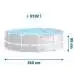 Intex 26716, каркасный бассейн 366 x 99 см Prism Frame Pool