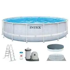 Intex 26746, каркасный бассейн 488 x 122 см CHEVRON PRISM FRAME PREMIUM POOL