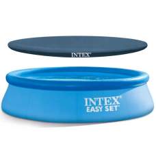 Intex 28106-3 New, надувной бассейн 244 x 61 см Easy Set (в комплекте с тентом 28020)