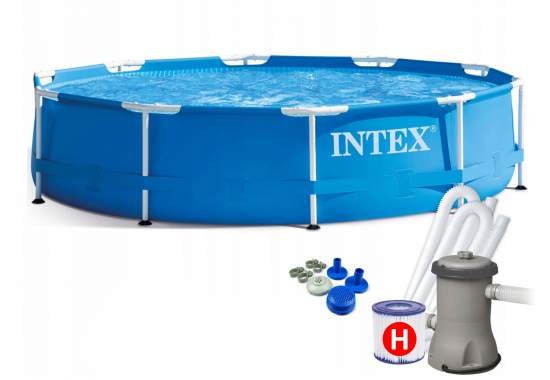 Intex 28202, каркасный бассейн 305 x 76 см Metal Frame Pool
